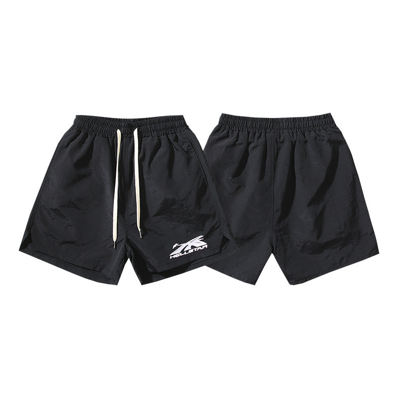 Washed Vintage Casual Shorts 2024 Summer New European and American Trendy Brand Five-Point Shorts