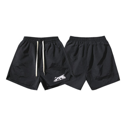 Washed Vintage Casual Shorts 2024 Summer New European and American Trendy Brand Five-Point Shorts