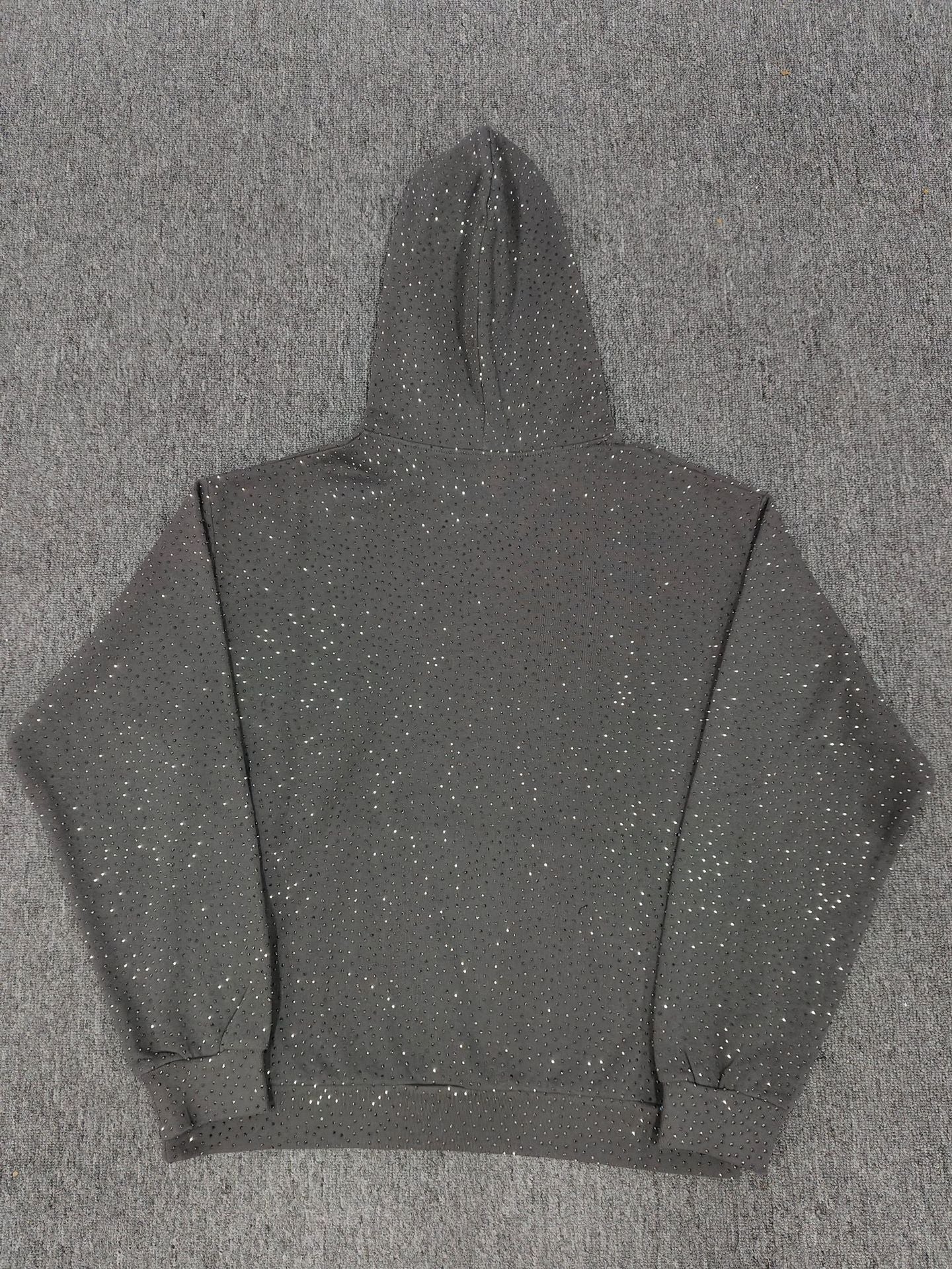 Hoodie Jacket Hip Hop Singer Same Fashion Casual Spider Rhinestone Sp5der Sweater [High Quality]