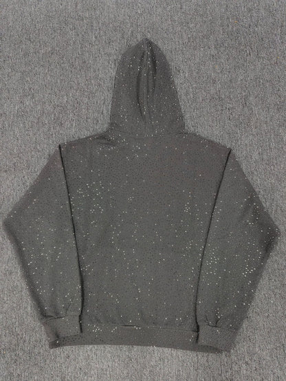 Hoodie Jacket Hip Hop Singer Same Fashion Casual Spider Rhinestone Sp5der Sweater [High Quality]