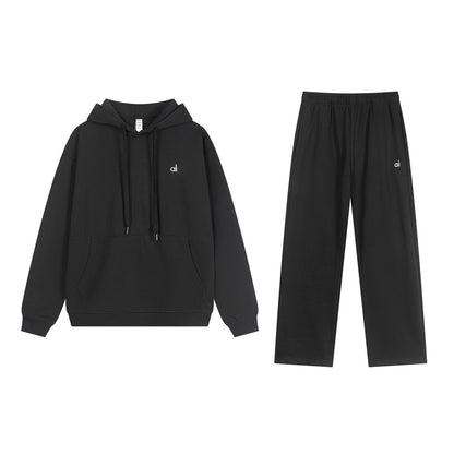 A-L-O Heavyweight Sweatshirt Loose Terry Warm Hoodie Zipper Casual Hooded Jacket