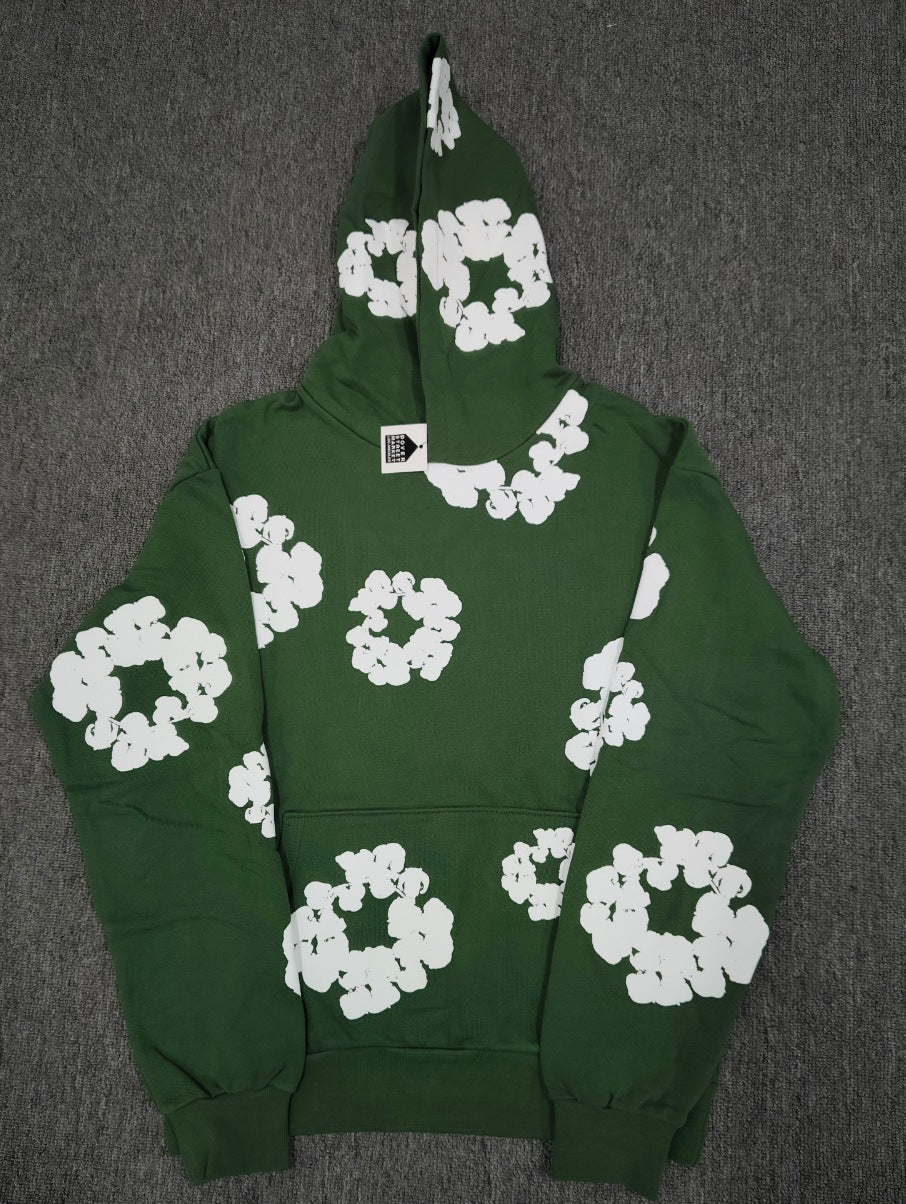 [High Quality Version] All Cotton Denim Tears Hoodie Kapok Hoodie American High Street Trendy Sweatshirt