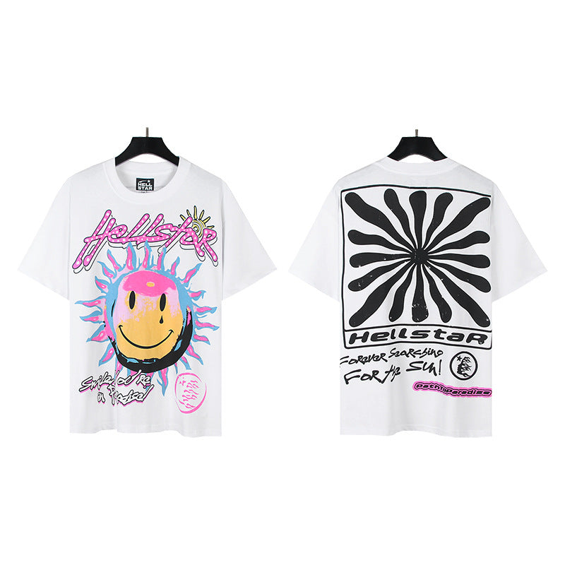[1]TTY Summer Couples Wear plus Size Loose Pullover Short Sleeve T-shirt Youth Tee