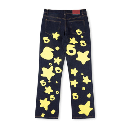 GMabcd-Sp5der worldwide 555555 Casual Denim Suit