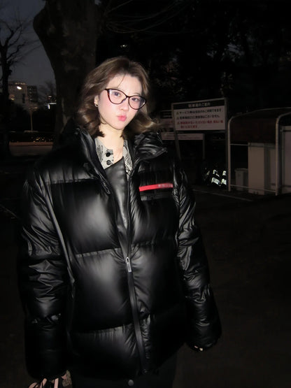 Winter Trendy Brand Warm Fluffy Bread Pujia Down Jacket Zipper Style Unisex Fashion Casual Coat