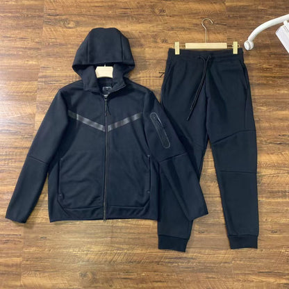 GMabcd 2025 Casual Sports Hooded Men's Side Zipper Suit Jacket Versatile Slim Fit Casual