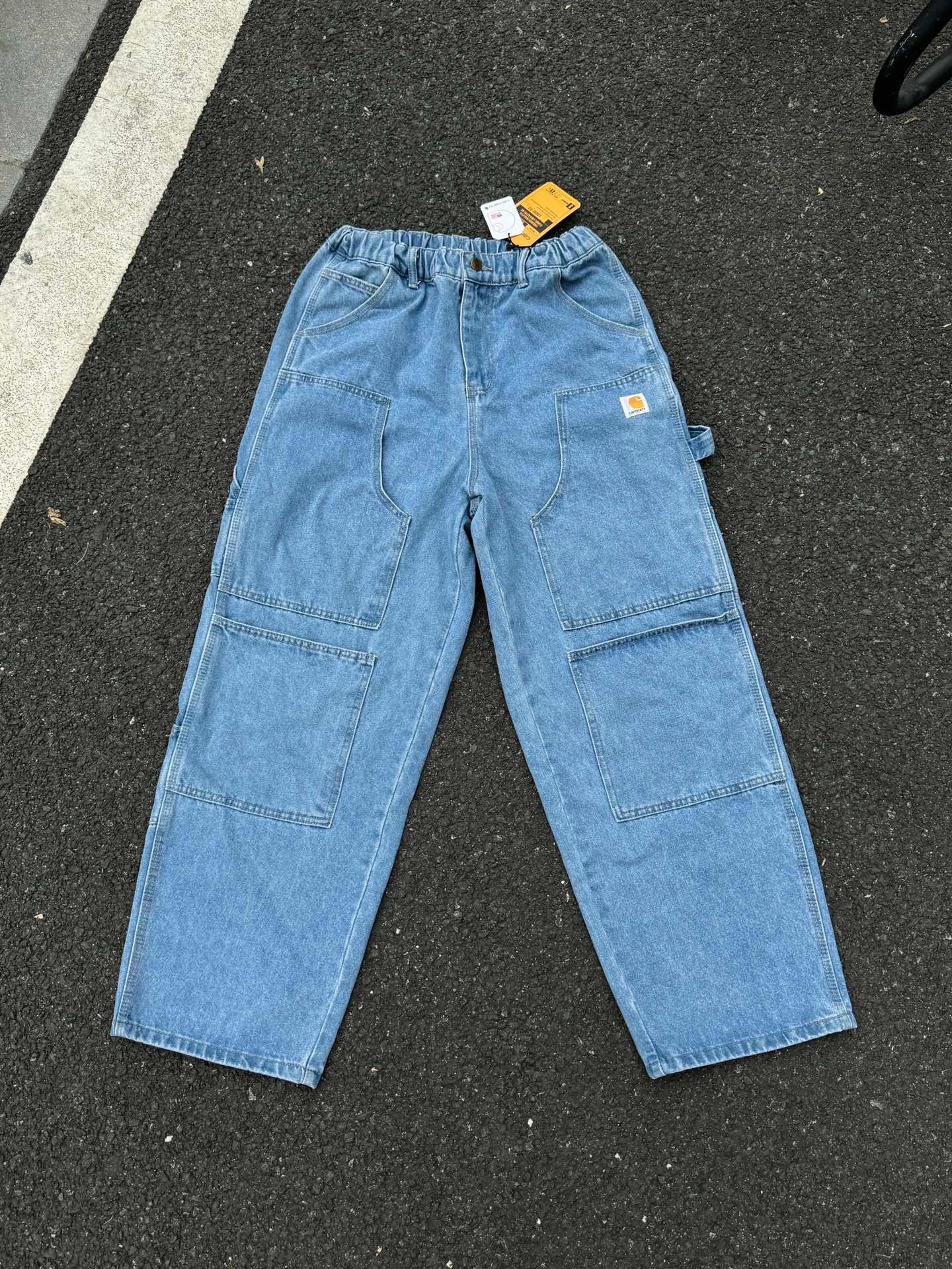Carhart Japanese Workwear Style Jeans Loose Straight High Street Design