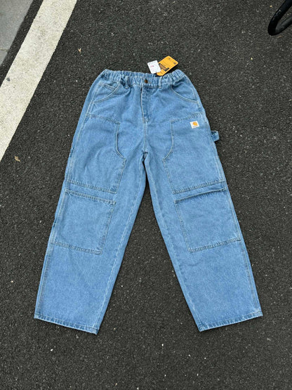 Carhart Japanese Workwear Style Jeans Loose Straight High Street Design