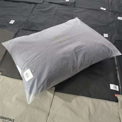 GmabcdFEAR OF GOD Double Stitch ESSENTIALS Solid Color Thickened Cotton Jacket Pure Black