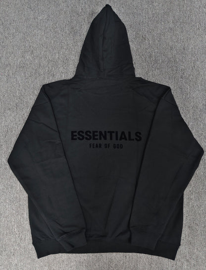 FOG Double-Line Classic Hoodie with Front 3D Letters Loose Fit Unisex Essentials Sweatshirt