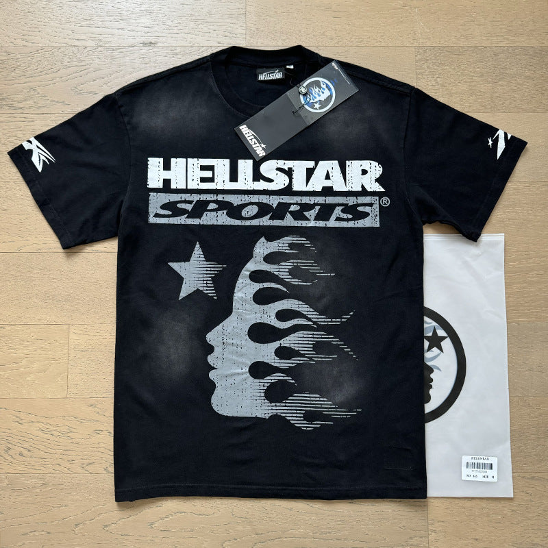 [4]2025 Summer New American Fashion Brand Male and Female Couples Wear plus Size Loose Pullover Short Sleeve T-shirt Youth Tee