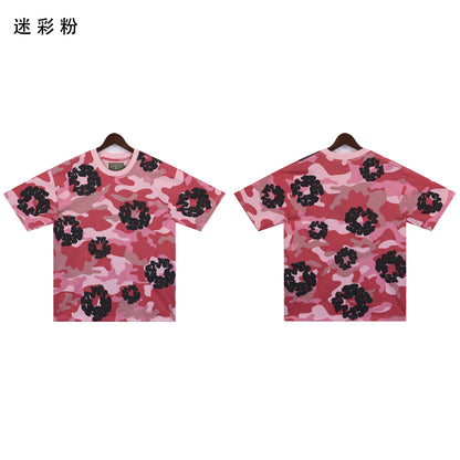 2025 Spring and Autumn New Foam Print Unisex Youth Couple Outfits European and American Trendy Brand Plus Size Loose Pullover Sweatshirt