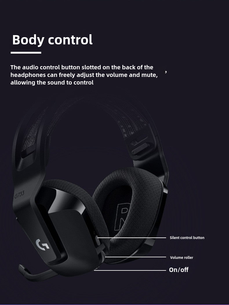 Lightspeed G733 Wireless Headset Gaming Headset for E-Sports 7.1 Channel