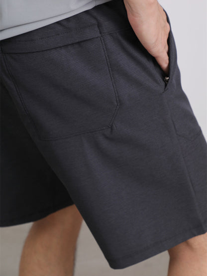 Lulu Men's Shorts Summer Business Casual Five-Point Pants Commuter Workwear Simple Men's Pants Comfortable Hiking Shorts