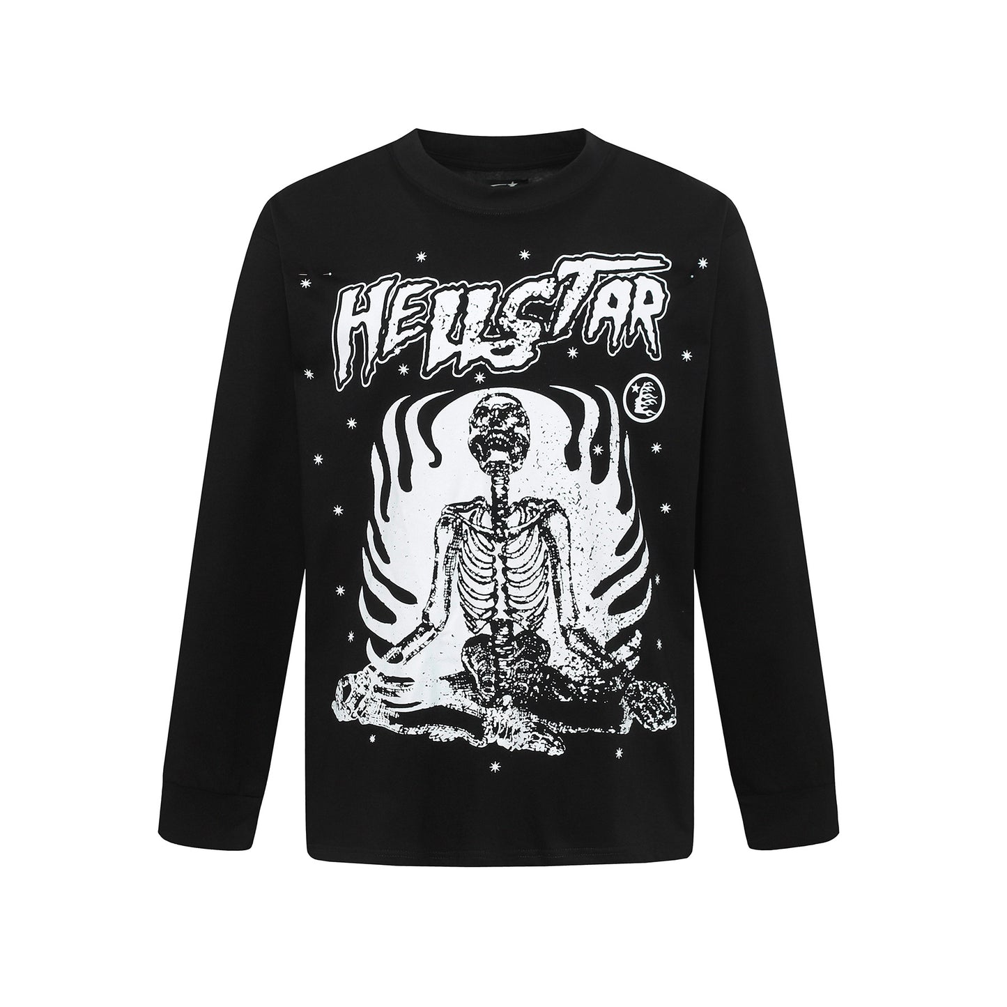 HS American Style Oversized Long Sleeve T-Shirt Autumn Base Shirt Men's Pullover Shirt