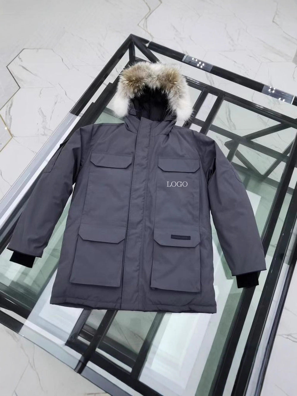 Big Goose New 08 Expedition Parka Classic Warm Hooded Short Down Jacket 4660M