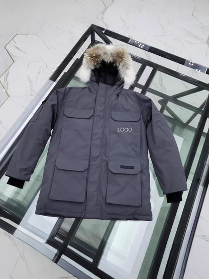 Big Goose New 08 Expedition Parka Classic Warm Hooded Short Down Jacket 4660M