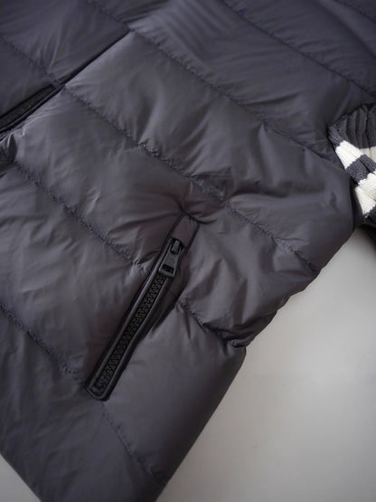 GMabcd 2026 Autumn Winter New Product Mouth Cover Wool Spliced Sleeves Unisex Down Jacket Coat