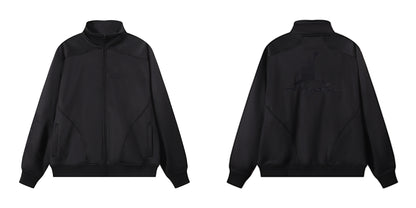 Gmabcd-sup Hoodie Collaboration Joe Loose Fit Autumn Winter Fleece Zipper Jacket Street Fashion Patchwork Hooded Sweatshirt