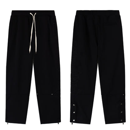 GMabcd Casual Set God-peed Patch Letter Cardigan Hoodie High Street Men's Casual Sweatshirt Sweatpants