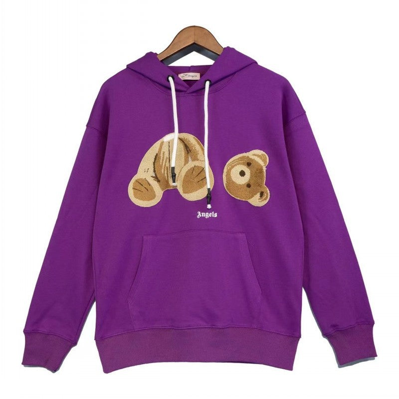 PA Angel Broken Bear Sweater Oversize Niche High Street Fashion Brand Ins Couple Hoodie
