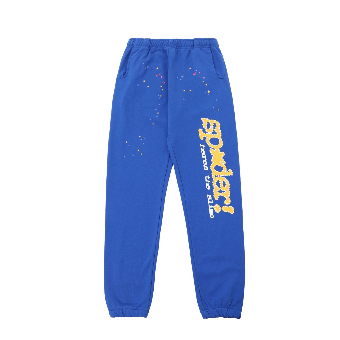 Sp55der High Quality Spider Web Foam Letter Loose Men's and Women's Suits Pants