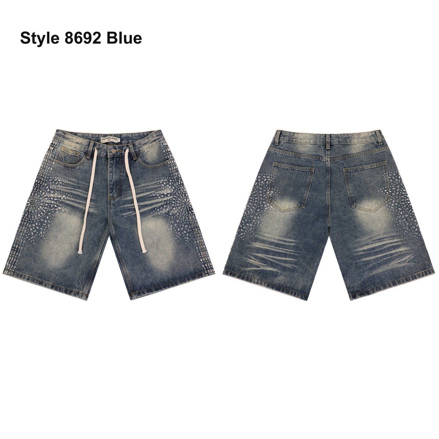 Men's denim shorts – Style 8692 Blue