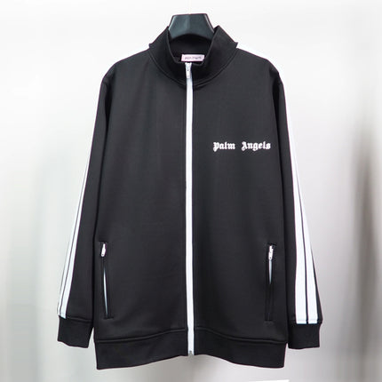 24SS Retro Trend Angel Color Block Embroidered Casual Jacket Top Jacket Set Long Pants Sweatshirt Trend