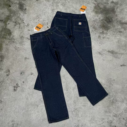 Carhart Japanese Workwear Style Jeans Loose Straight High Street Design