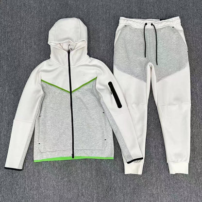 GMabcd 2025 Casual Sports Hooded Men's Side Zipper Suit Jacket Versatile Slim Fit Casual