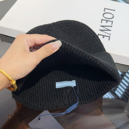 Winter Warm Knitted Hat Fashionable Export Style Pullover Windproof Thick Knitted Hat