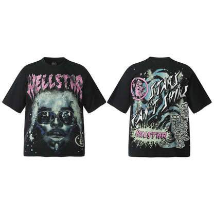 2025 Summer New European and American Trendy Brand Unisex Couple's Plus Size Loose Pullover Short Sleeve T-Shirt Youth Tee