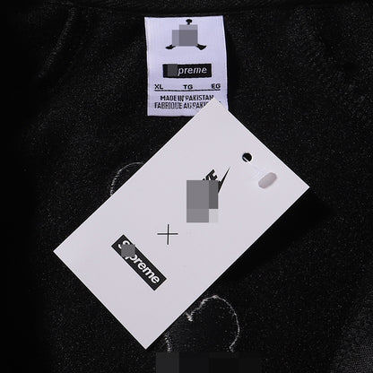 Gmabcd-sup Hoodie Collaboration Joe Loose Fit Autumn Winter Fleece Zipper Jacket Street Fashion Patchwork Hooded Sweatshirt