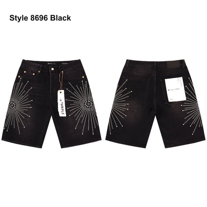Men's denim shorts – Style 8696 Black