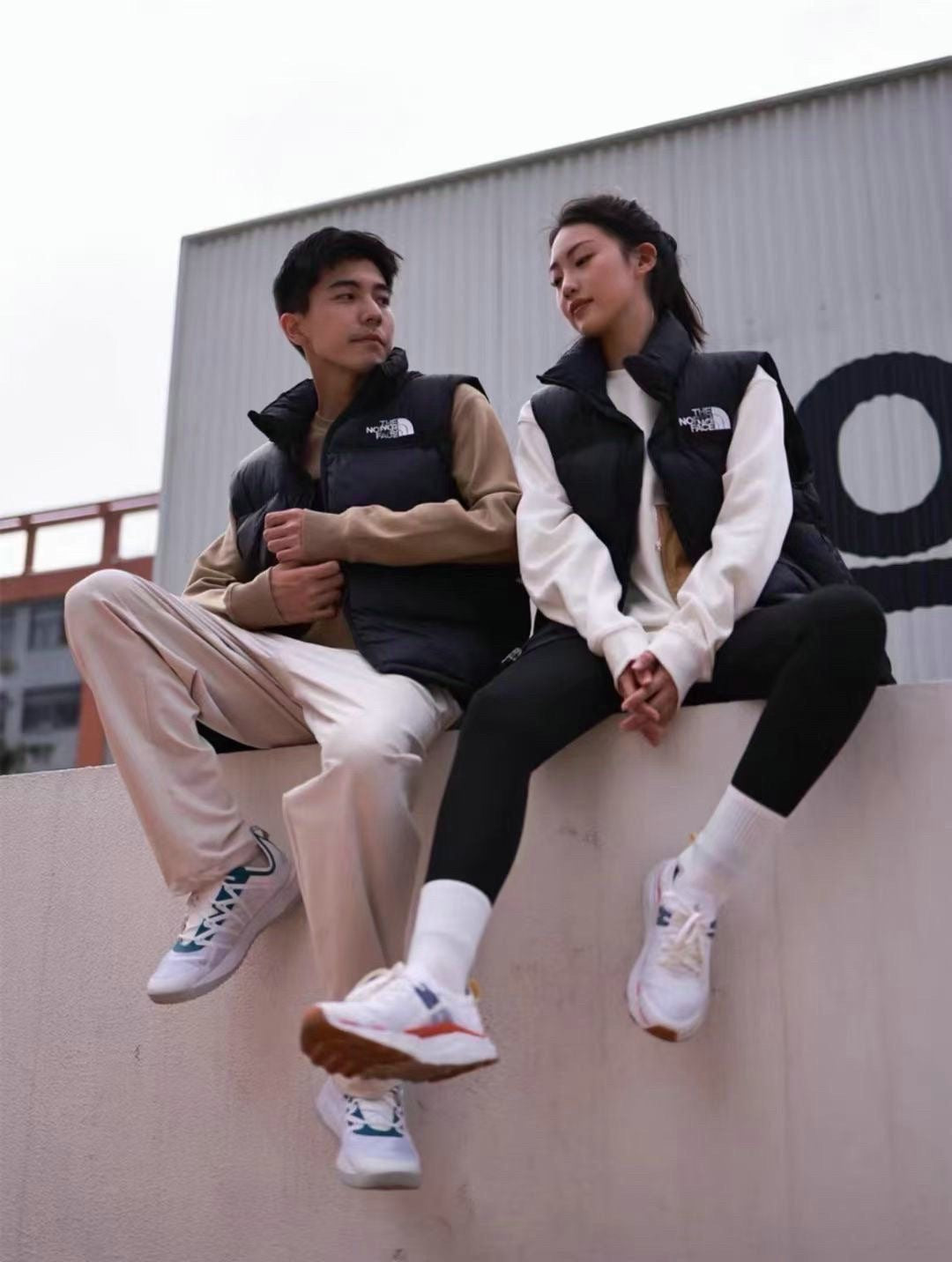 GMabcdNorth-Face 1996 Down Vest Unisex American Version TNF700 Puff Embroidery Winter Vest Couple Style Reversible