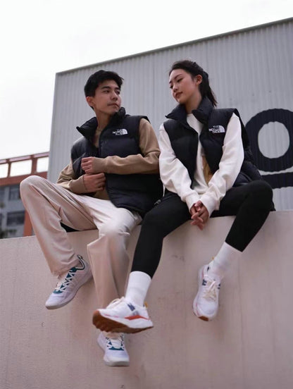 GMabcdNorth-Face 1996 Down Vest Unisex American Version TNF700 Puff Embroidery Winter Vest Couple Style Reversible