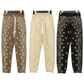 Hooded Sweatshirt Cashew Hoodie Floral Loose Pants Unisex Retro Sports Set Casual Pants Trend
