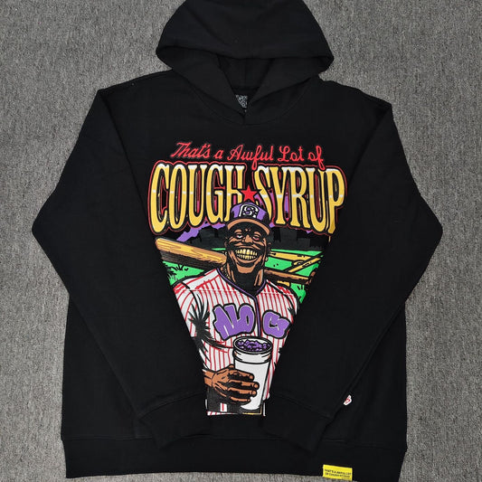 THAT'S A AWFUL LOT OF COUGH SYRU Baseball Player Casual Hoodie Sweatshirt