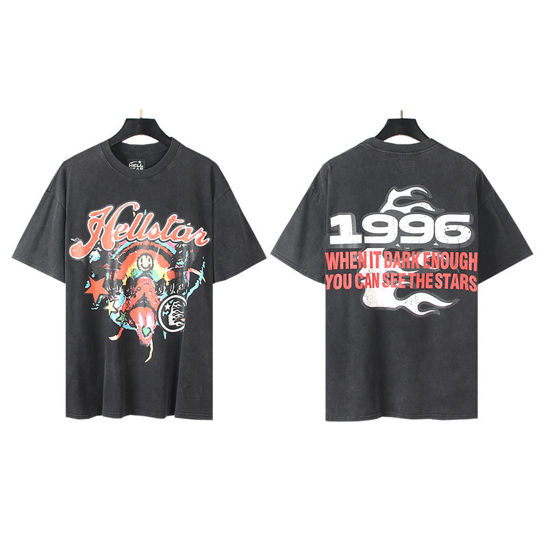 [1]TTY Summer Couples Wear plus Size Loose Pullover Short Sleeve T-shirt Youth Tee