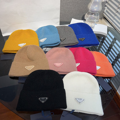 Winter Warm Knitted Hat Fashionable Export Style Pullover Windproof Thick Knitted Hat
