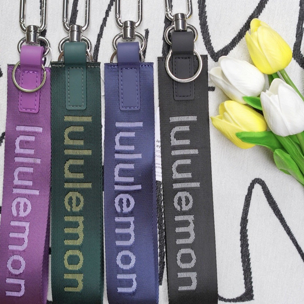 Lulu Same Style Mobile Phone Key High Quality Jacquard Pendant All Kinds of Bag Clothing Personality Trendy Decorations