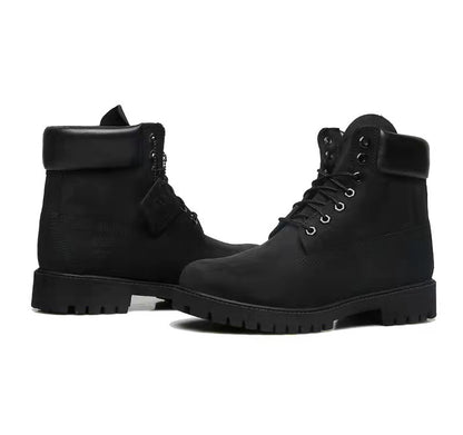 GMABCD Classic Yellow Boots Thick-Soled Martin Boots Men's Couple First Layer Cowhide Outdoor High-Top Boots