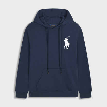 GMabcd Spring and Autumn Thin Pony Hooded Sweatshirt RL Cardigan Zipper Embroidery Loose Plus Size Paul POLO Jacket