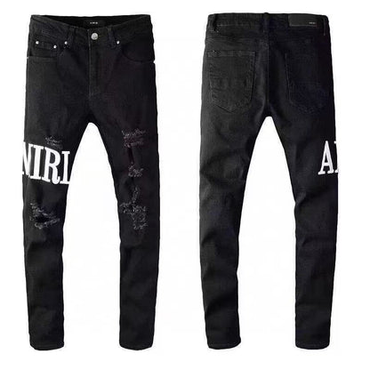 GMAM Heavy Craft Washed Distressed High Street Embroidered Unisex Jeans
