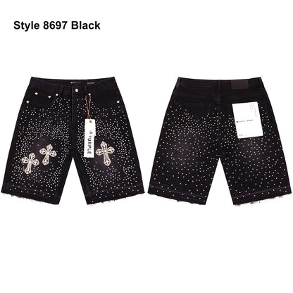 Men's denim shorts – Style 8697 Black