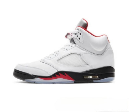 GMabcd-AJ5 High High-Top Basketball Shoes Buckle Broken Rukawa Kaede White Cement Ice Blue Low-Top Cushion Men and Women Sneakers