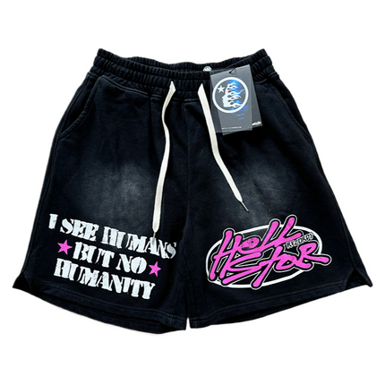 Washed Vintage Casual Shorts 2024 Summer New European and American Trendy Brand Five-Point Shorts（2）
