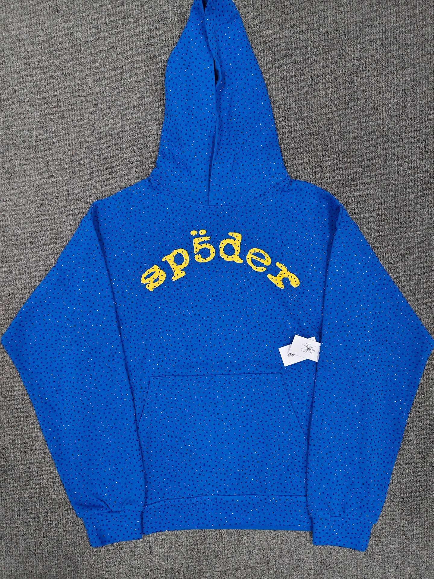Hoodie Jacket Hip Hop Singer Same Fashion Casual Spider Rhinestone Sp5der Sweater [High Quality]
