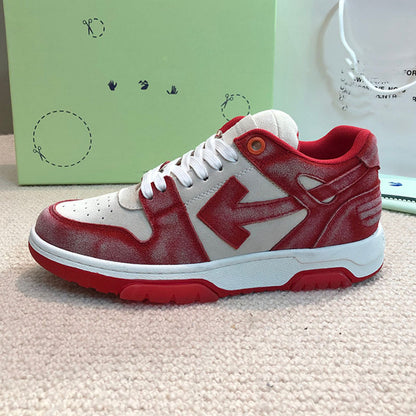 Gmabcd Off Trendy Brand Men and Women Shoes Genuine Leather Casual Sneakers Panda Color Thick Sole Low Top Bread Shoes