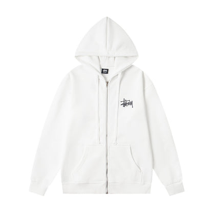 GMstuxN Letter Collaboration Hoodie Classic Letter Embroidery Hooded Sweatshirt Heavyweight Casual Jacket for Men